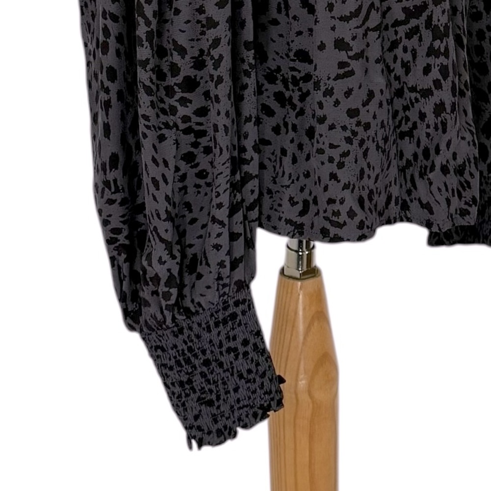 RAILS Kadi Top Spotted Slate Charcoal Gray Women's Small - Picture 10 of 12